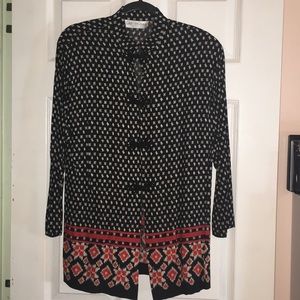 Christina James Black/Red Kimono Size N/A